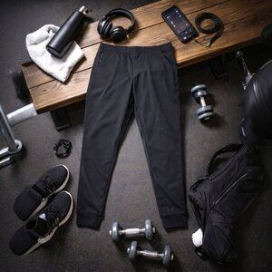 NWT 90 Degree By Reflex Men's Alpine Jogger Fleece Lined Black Medium Conquest